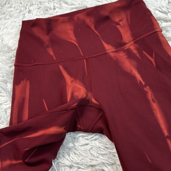 Lululemon Wunder Train High-Rise Short 8" Sun Bleached Wash Red Merlot - Picture 2 of 6